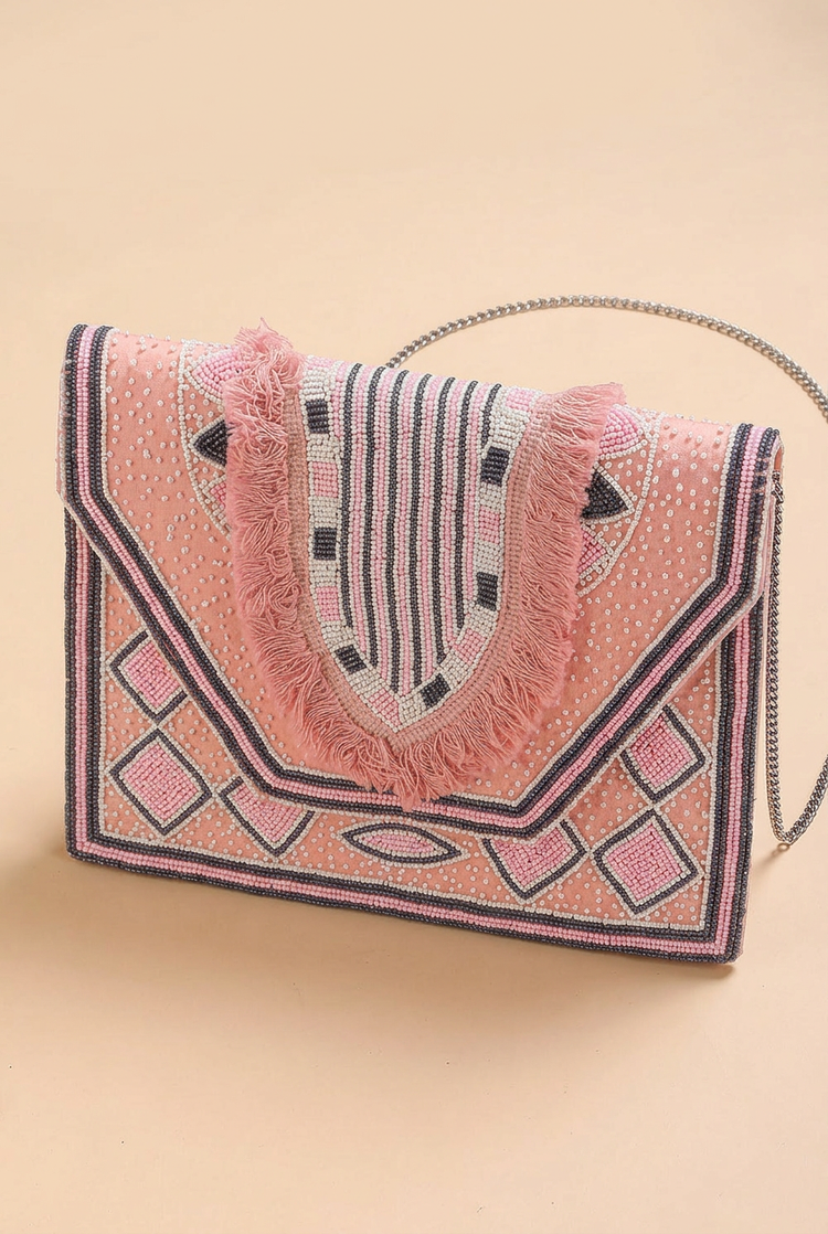 Sunset Beat blush pink bag, studio