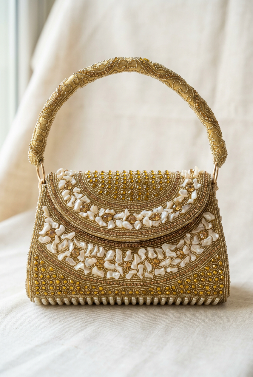 Gilded Ivory Mosaic linen styling
