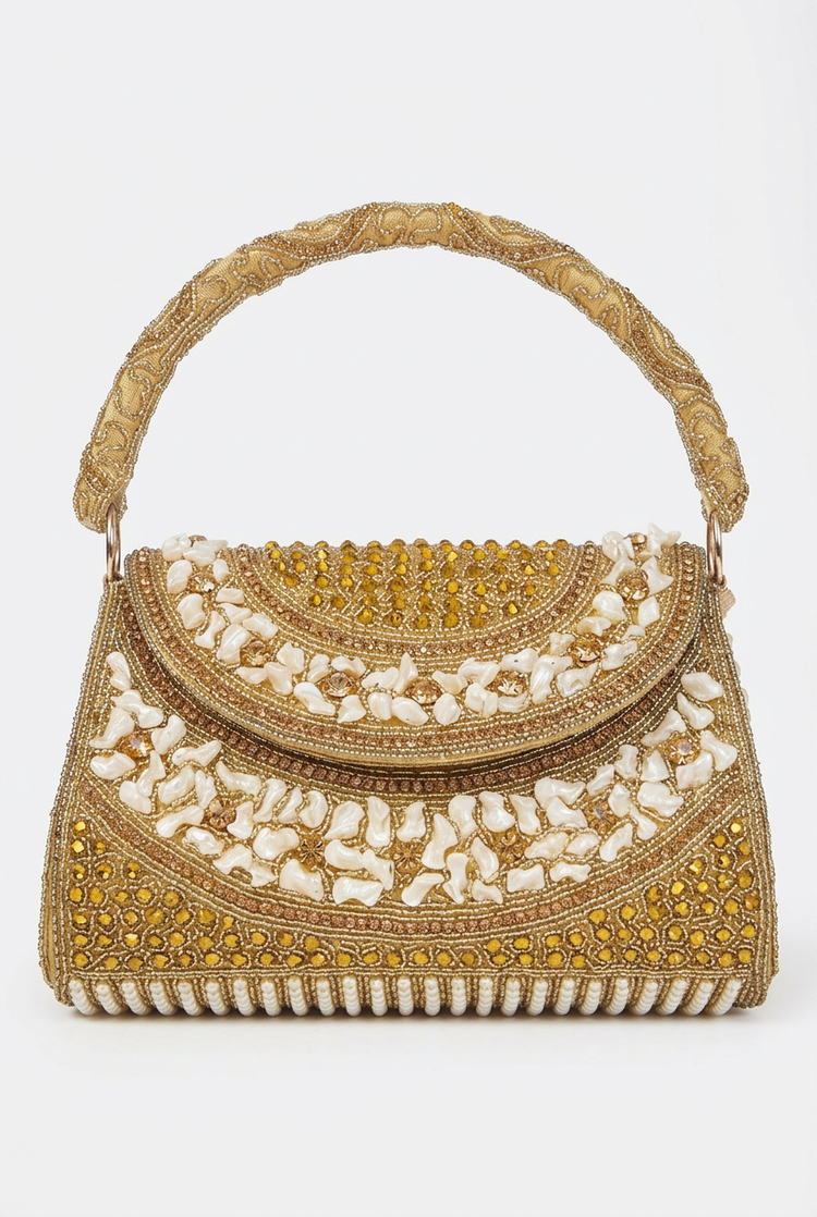 Gilded Ivory Mosaic front studio view