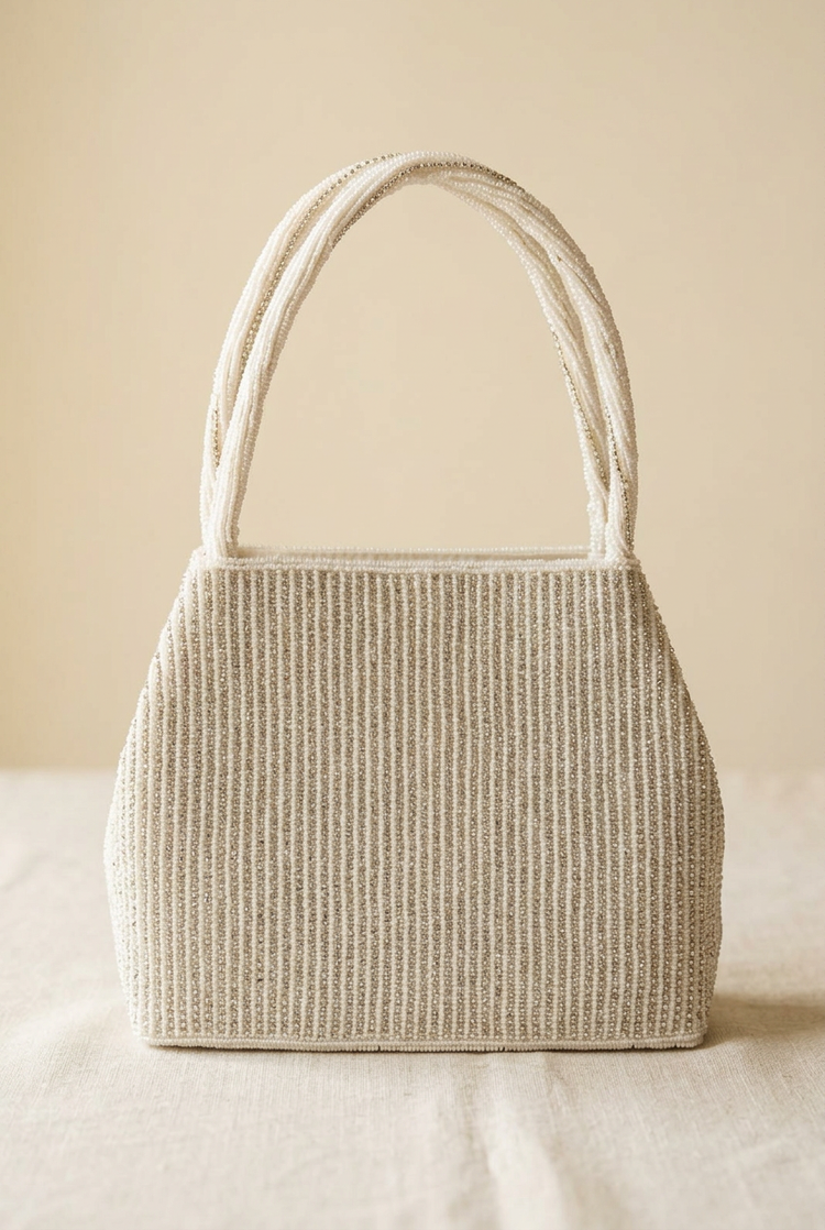 Lustre Lines Ivory linen