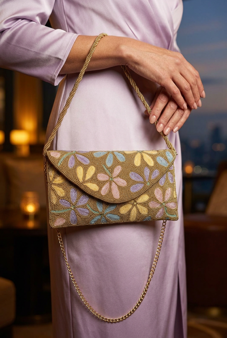 Gilded Petals lilac evening styling